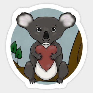 Just a girl who loves koalas Sticker